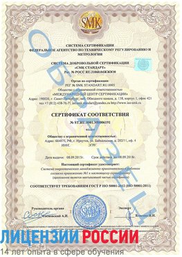 Образец сертификата соответствия Пущино Сертификат ISO 50001